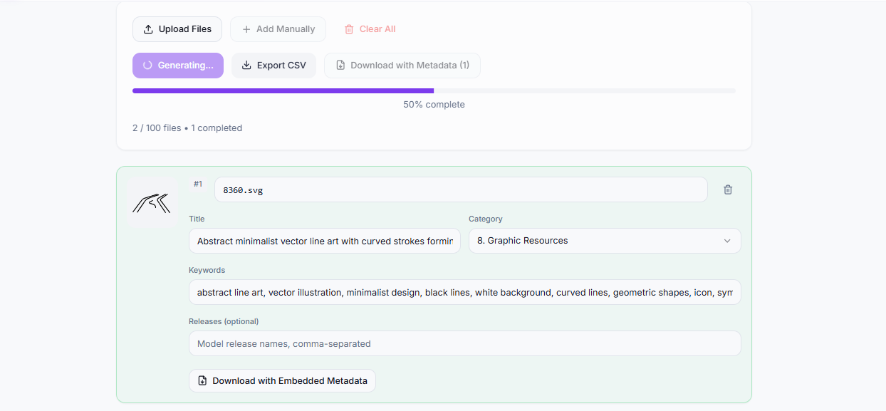 MetadataGenerator.online screenshot 1