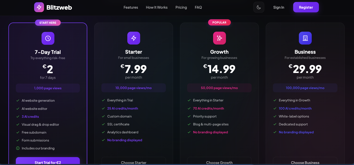Blitzweb screenshot 3