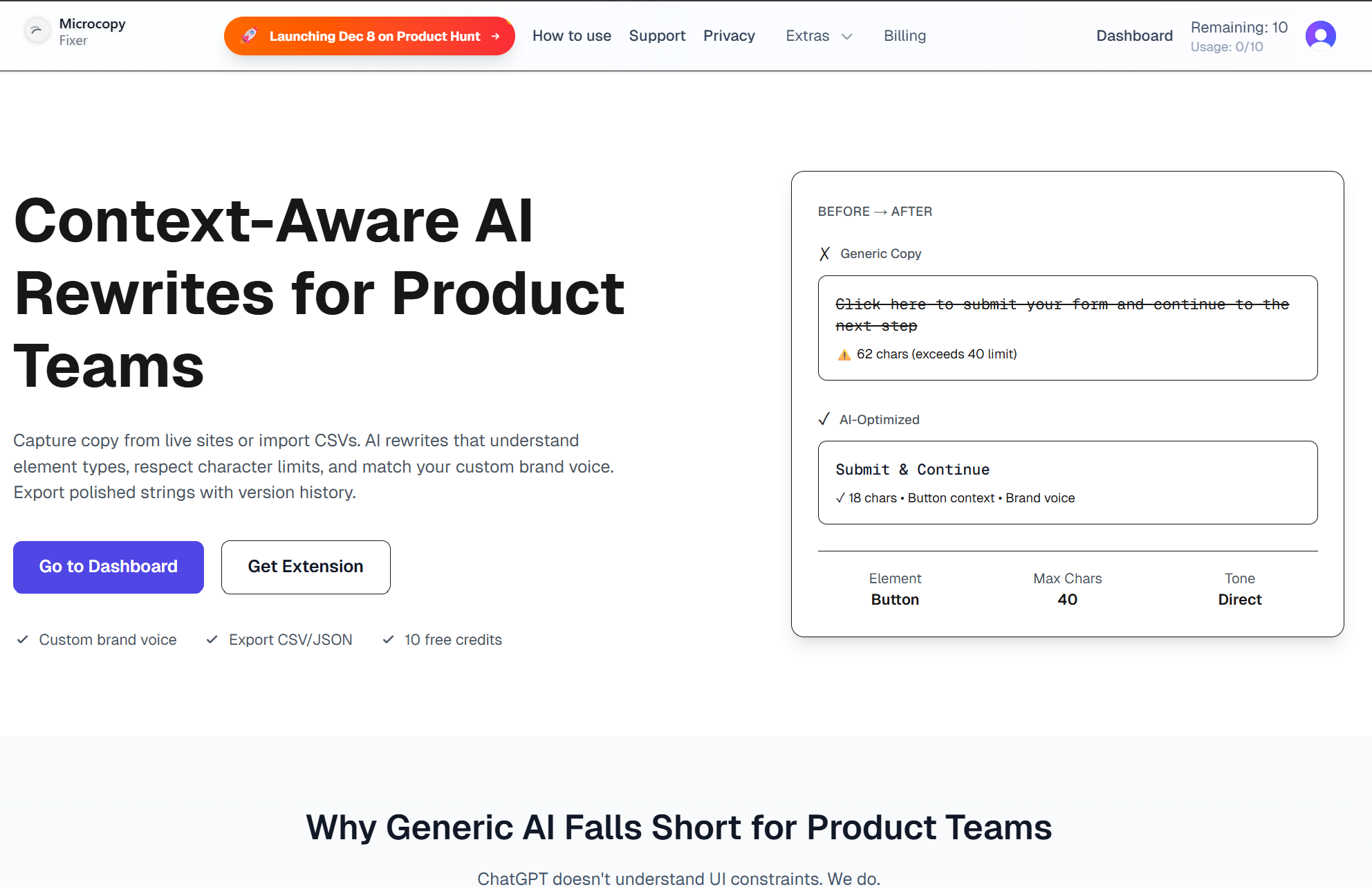 Microcopy Fixer screenshot 1