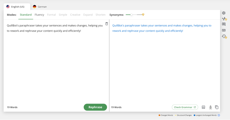 QuillBot screenshot 2