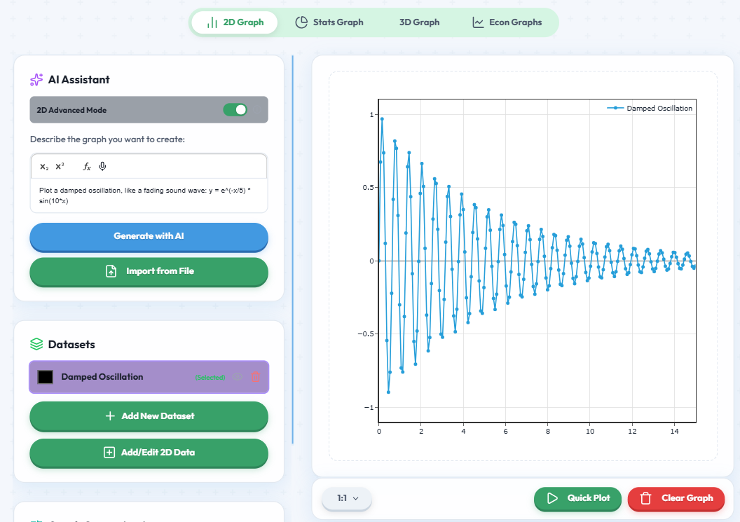 Graphgpt - 2D, 3D, Stats & Econs Graphs screenshot 11