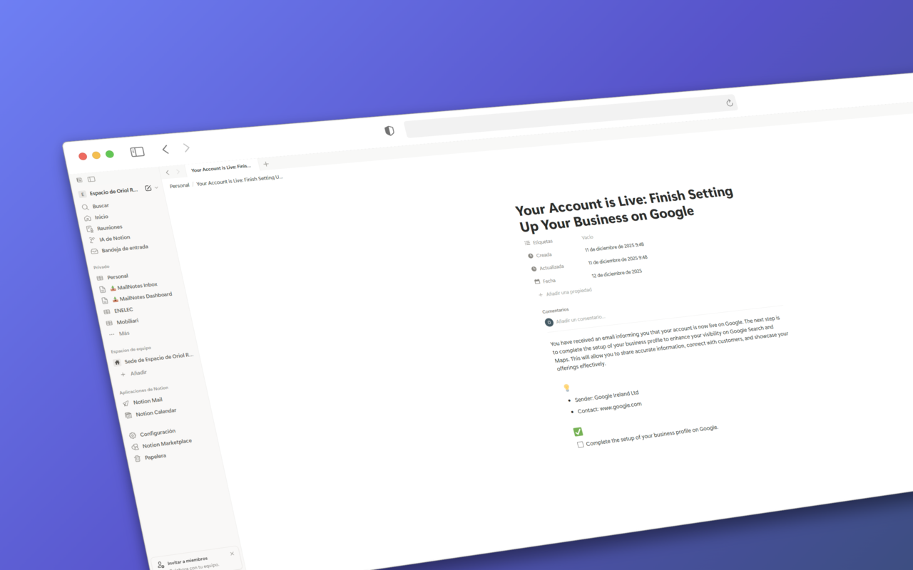 MailNotes screenshot 3