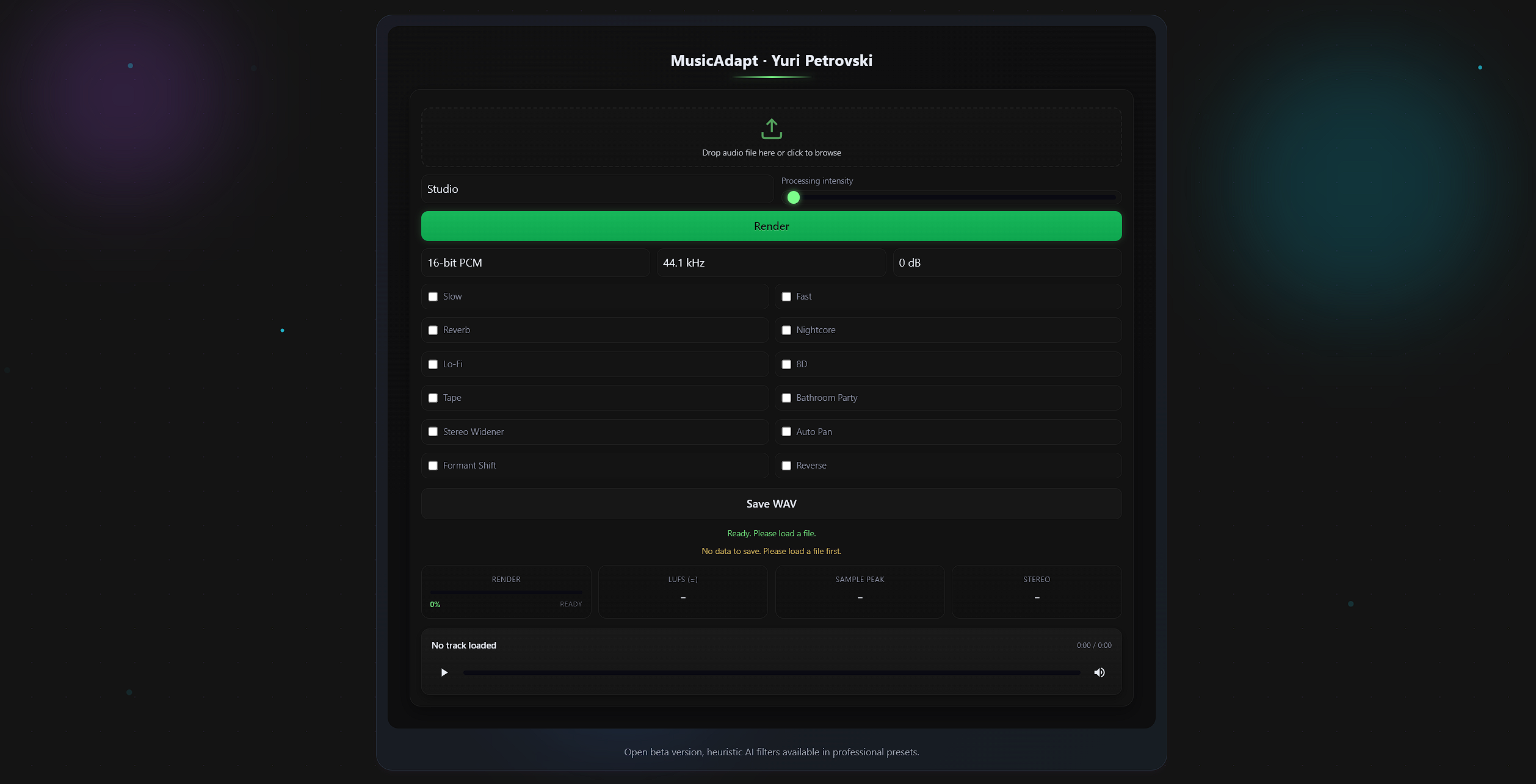 MusicAdapt screenshot 2