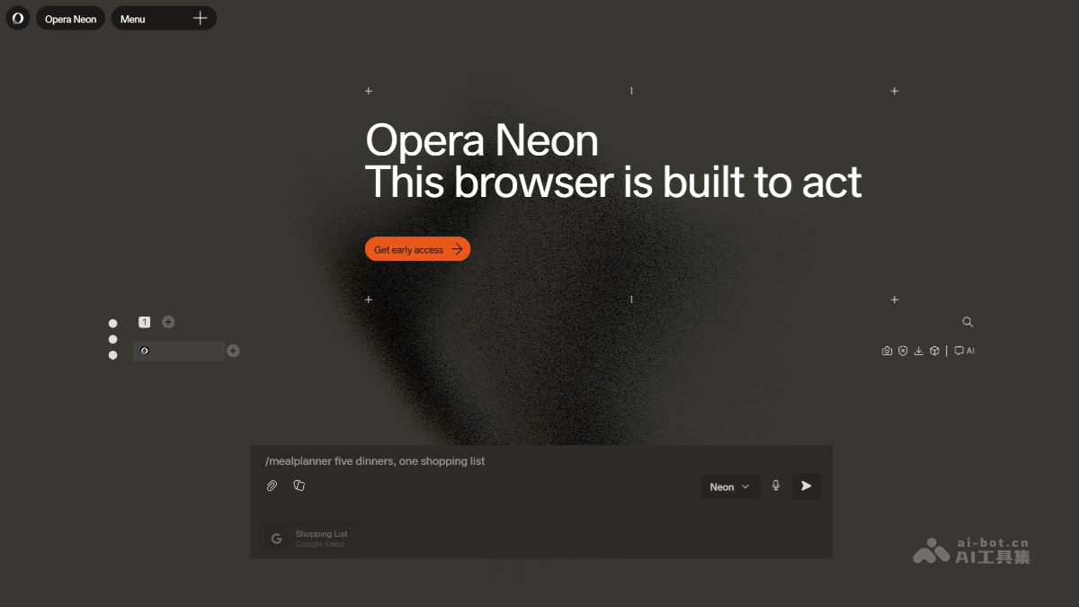 Opera Neon screenshot 1