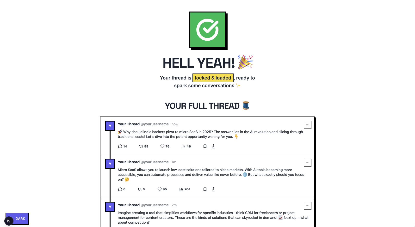 $1 Viral X Threads in 10 Seconds screenshot 4