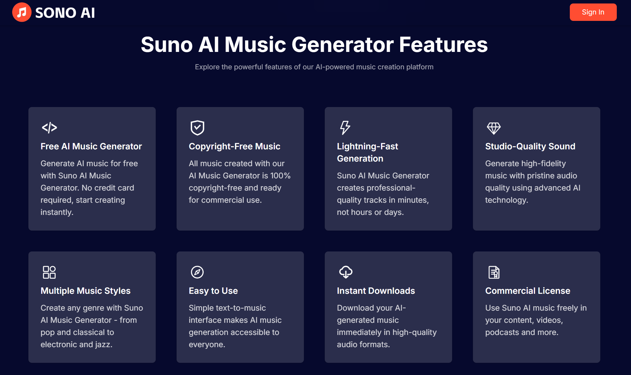 Suno AI screenshot 2
