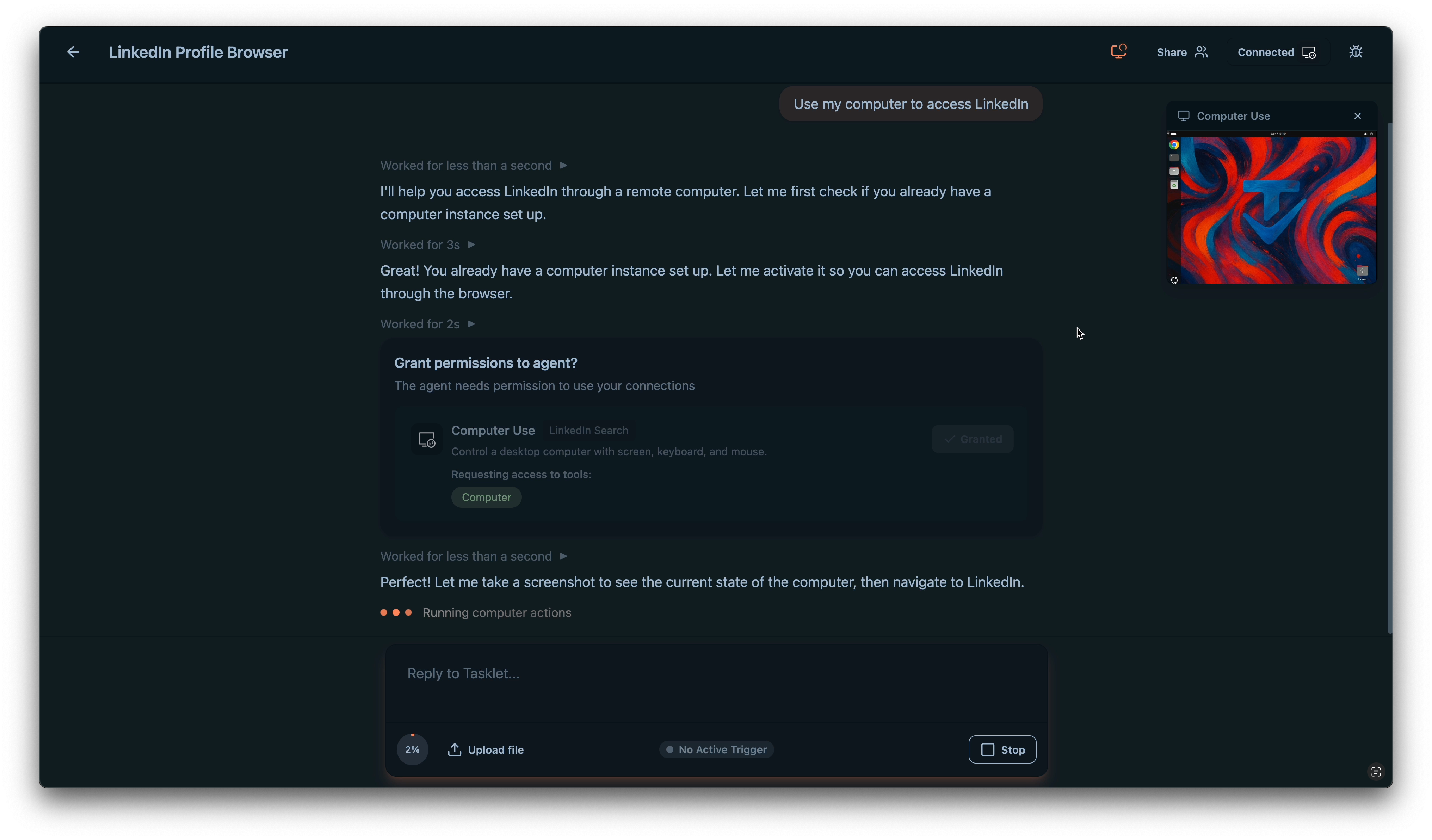 Tasklet screenshot 5