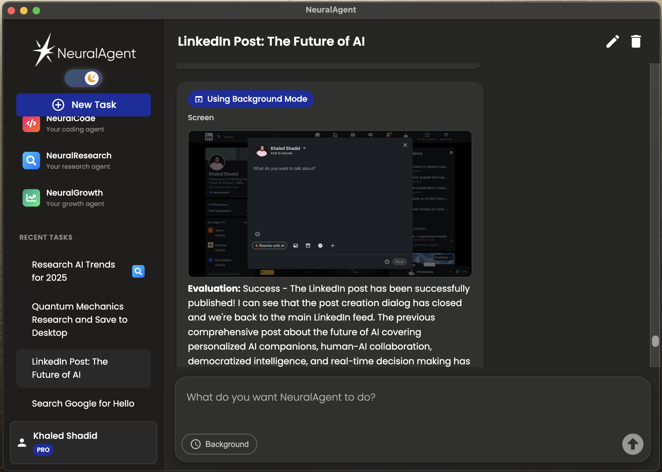 NeuralAgent screenshot 6