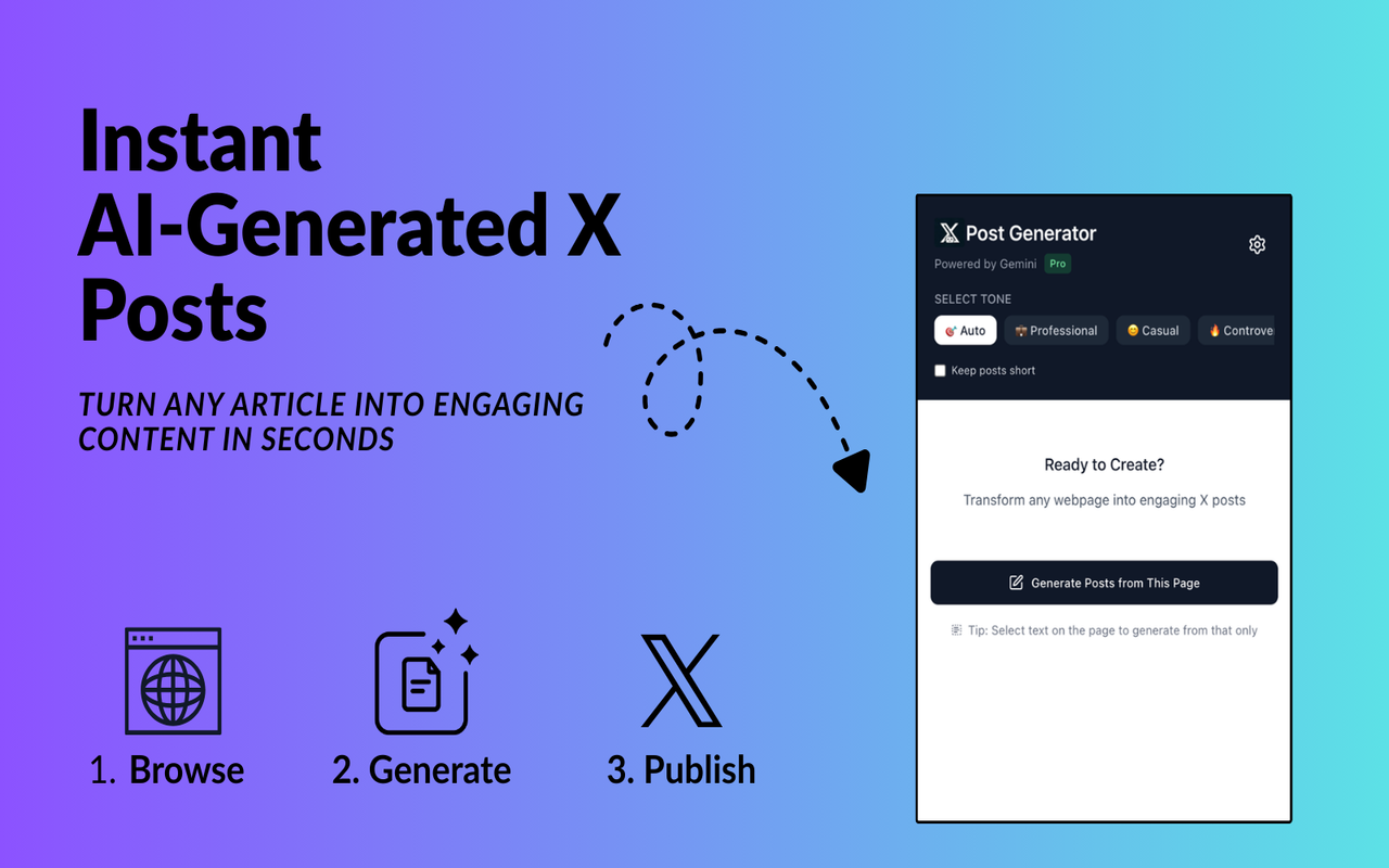 X Post Generator screenshot 1
