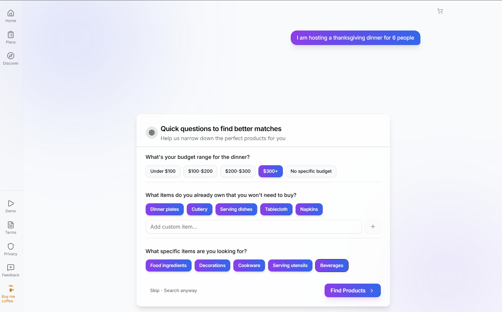 LogiCart: Your AI shopping assistant screenshot 2