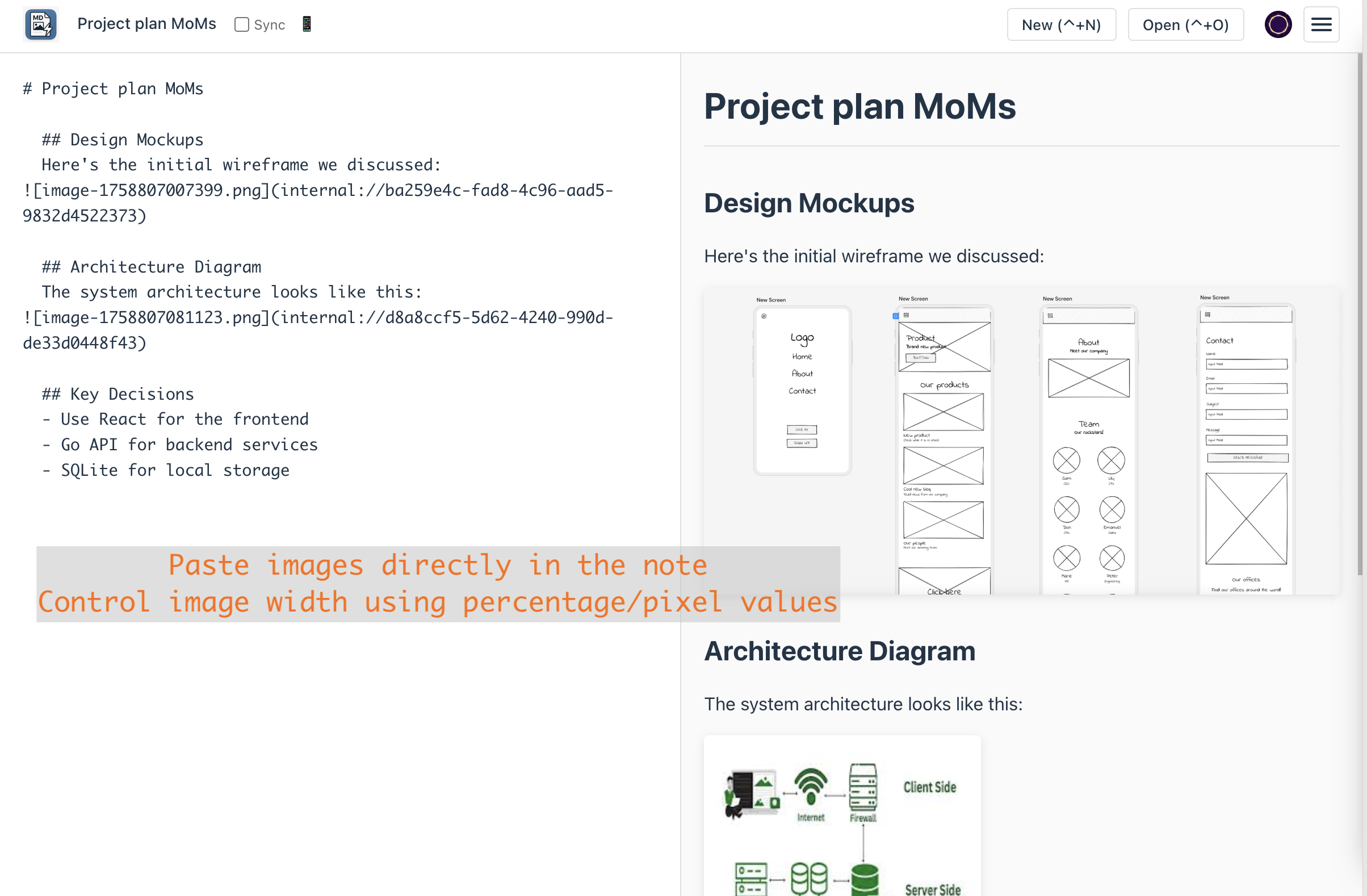 Notedown screenshot 3