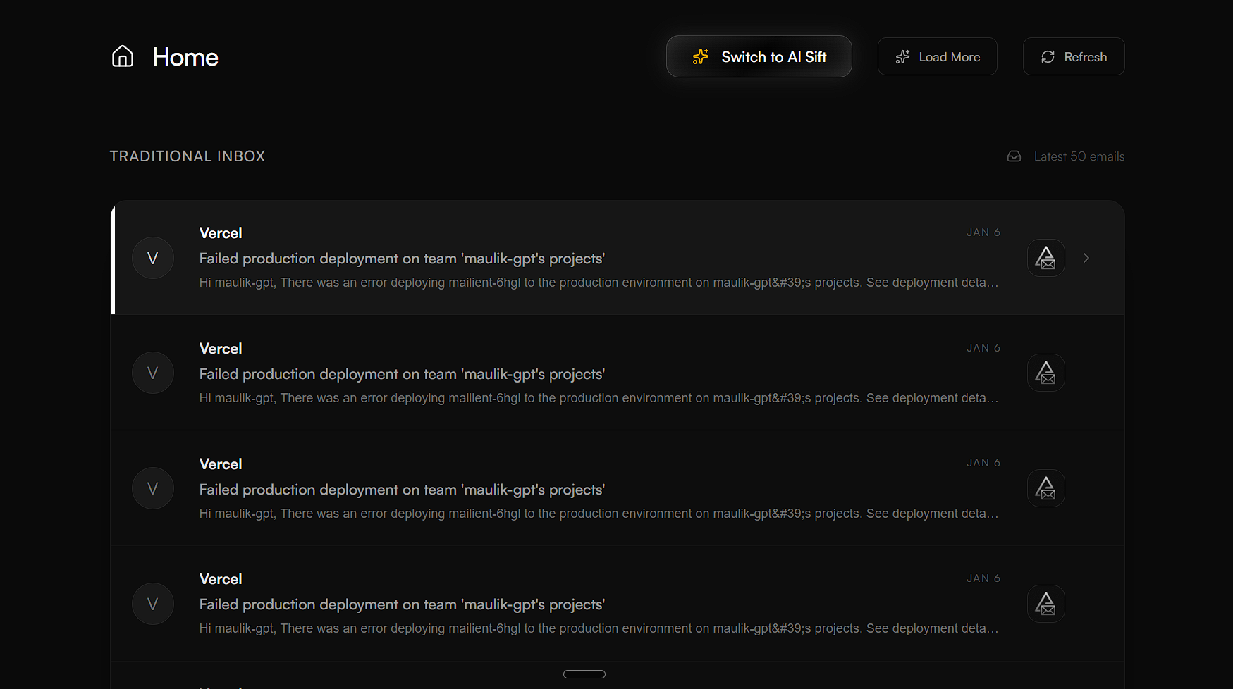 Mailient screenshot 2