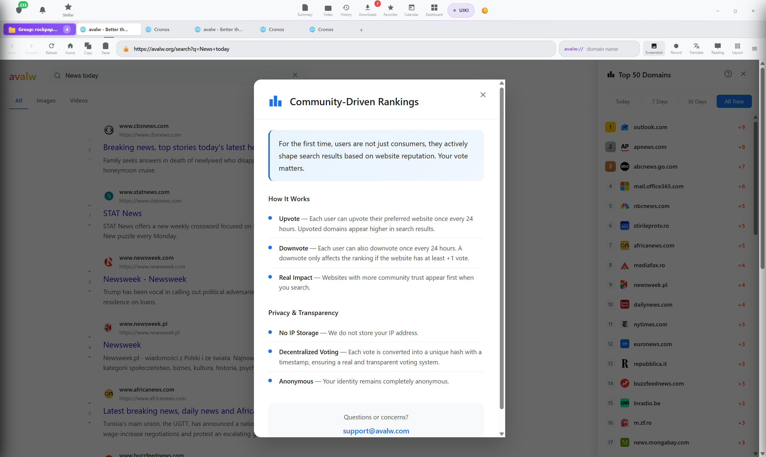 Cronos Browser screenshot 4