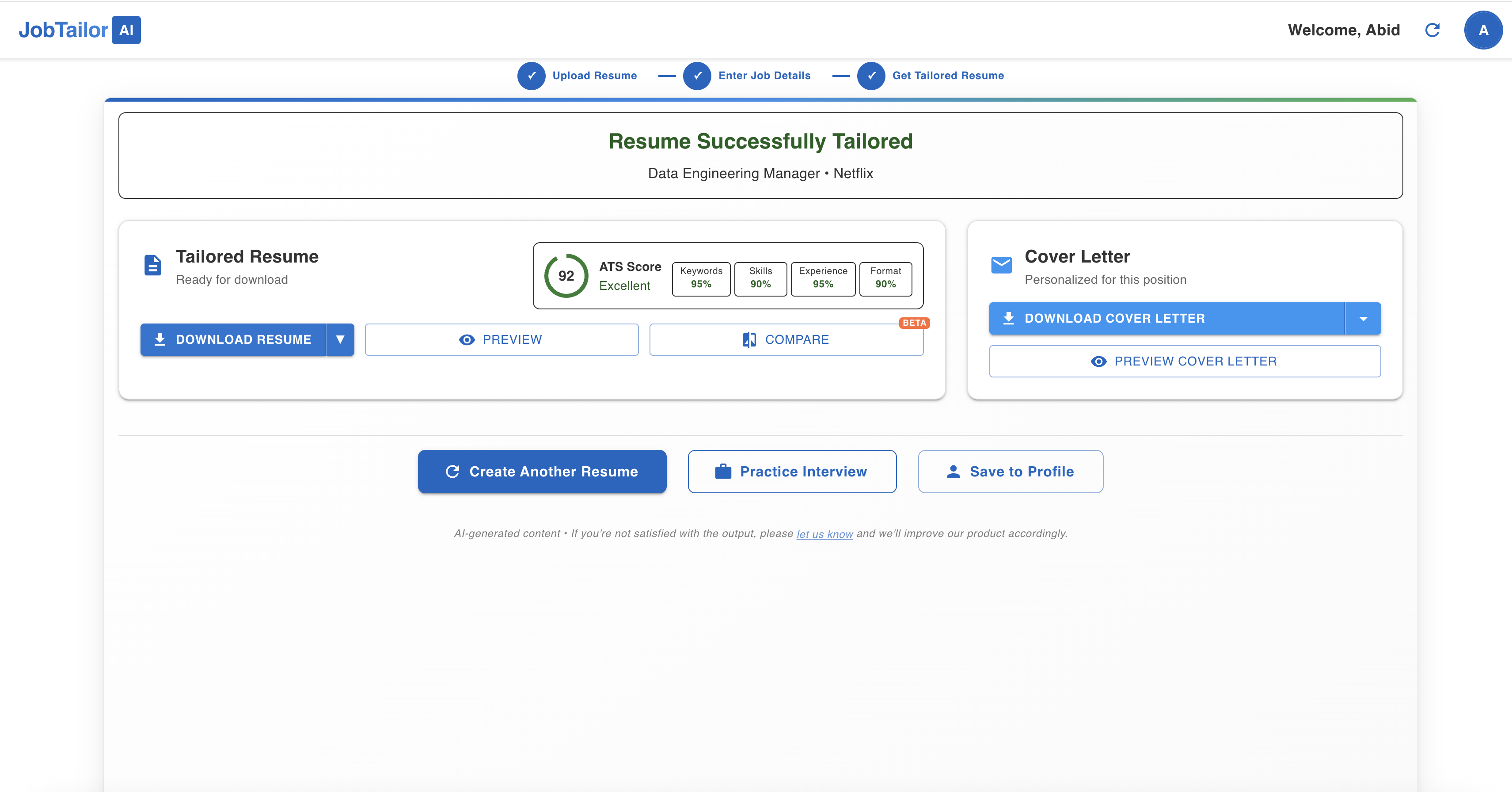 JobTailorAI screenshot 5