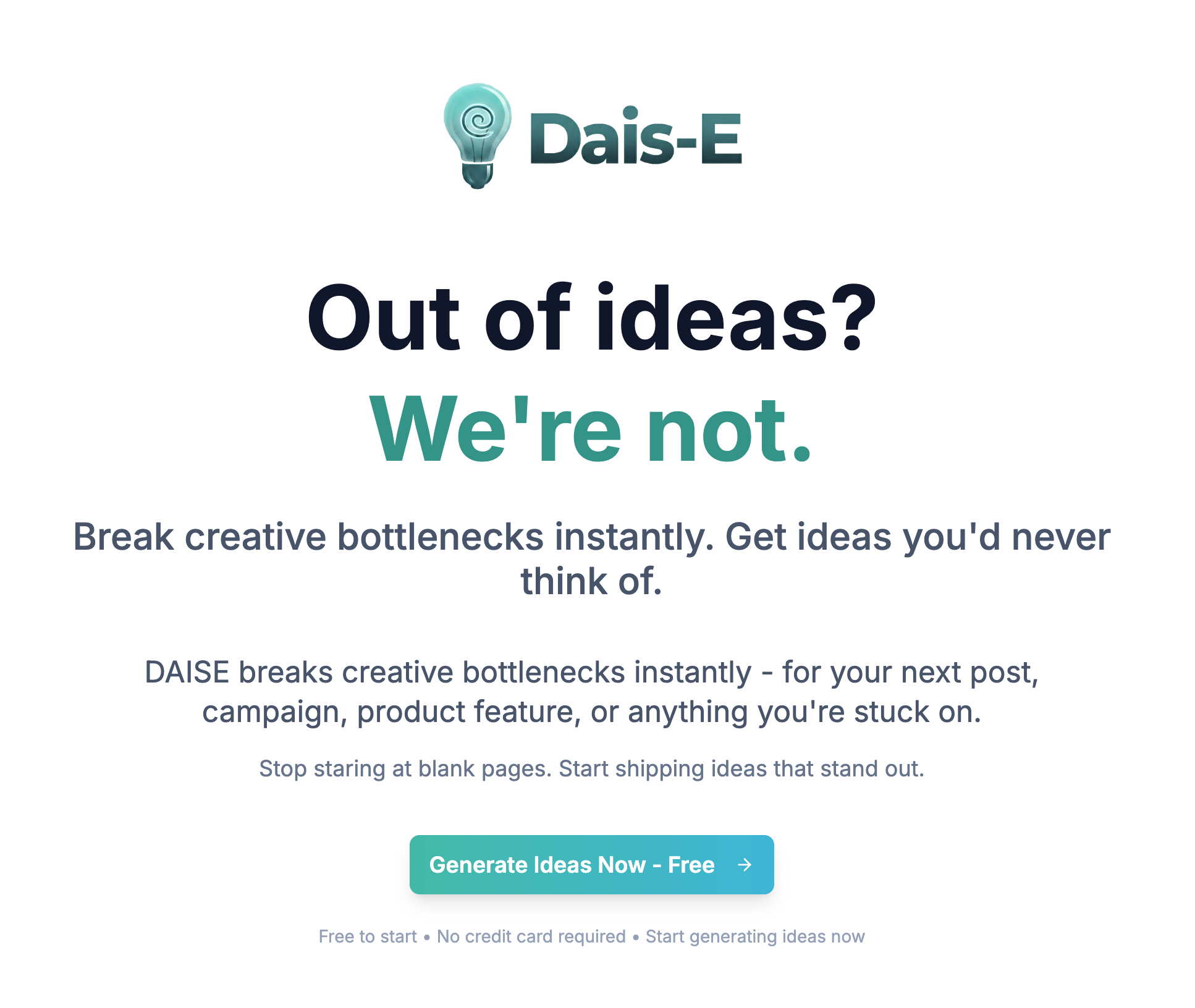 DaisE - Get ideas you'd never think of! screenshot 1