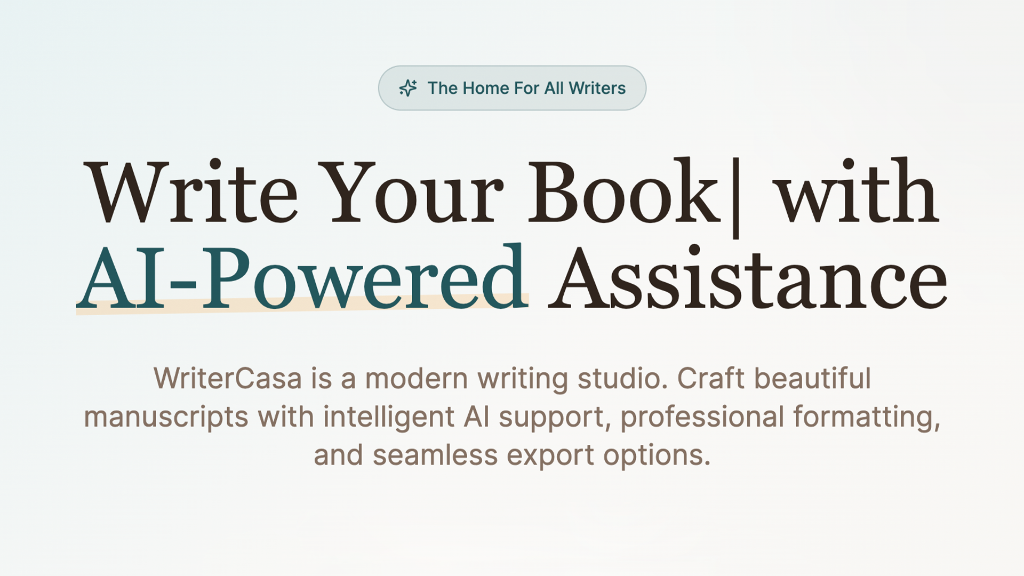 WriterCasa screenshot 1