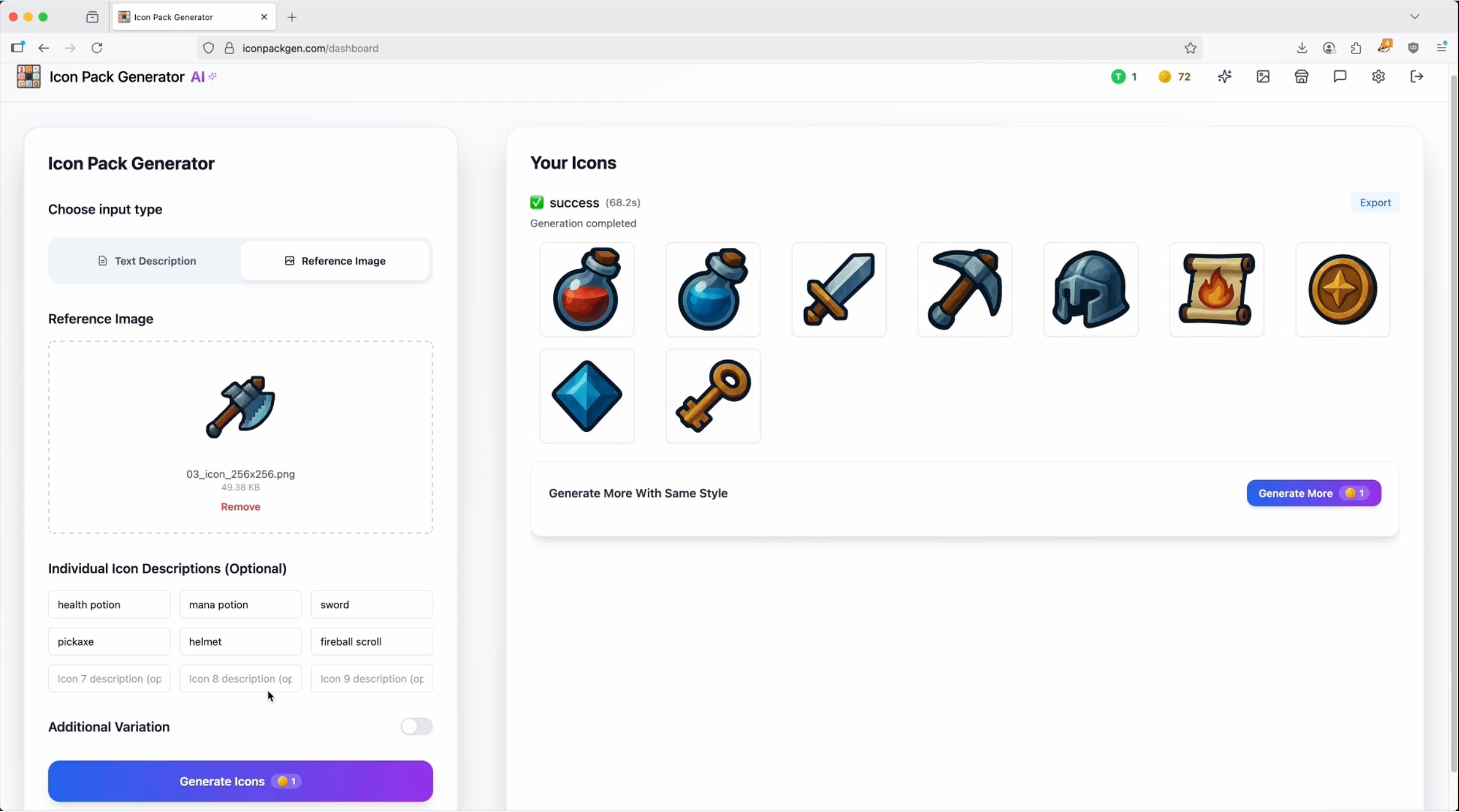 Icon Pack Generator screenshot 2