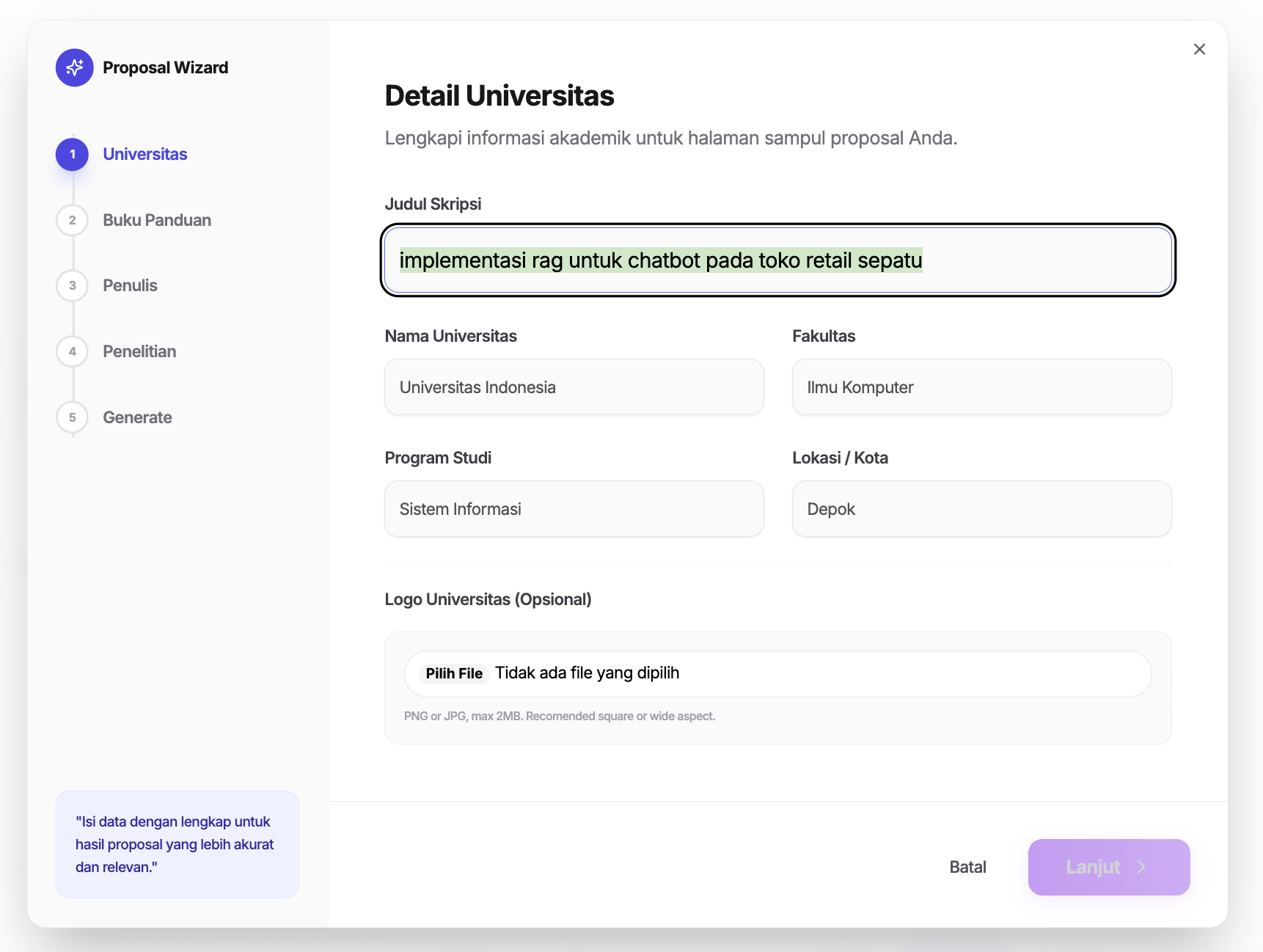 Skripsita 2.0 screenshot 2
