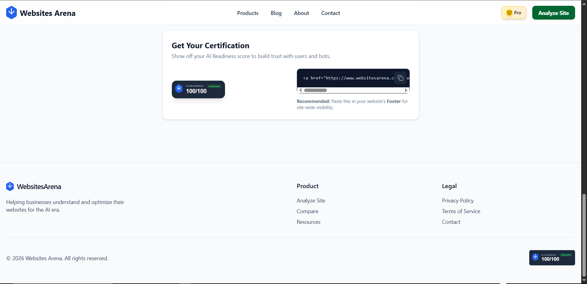 Websites Arena screenshot 7