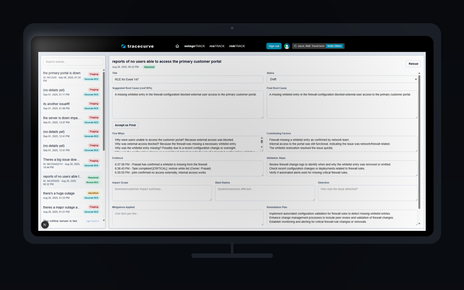 TraceCurve screenshot 3