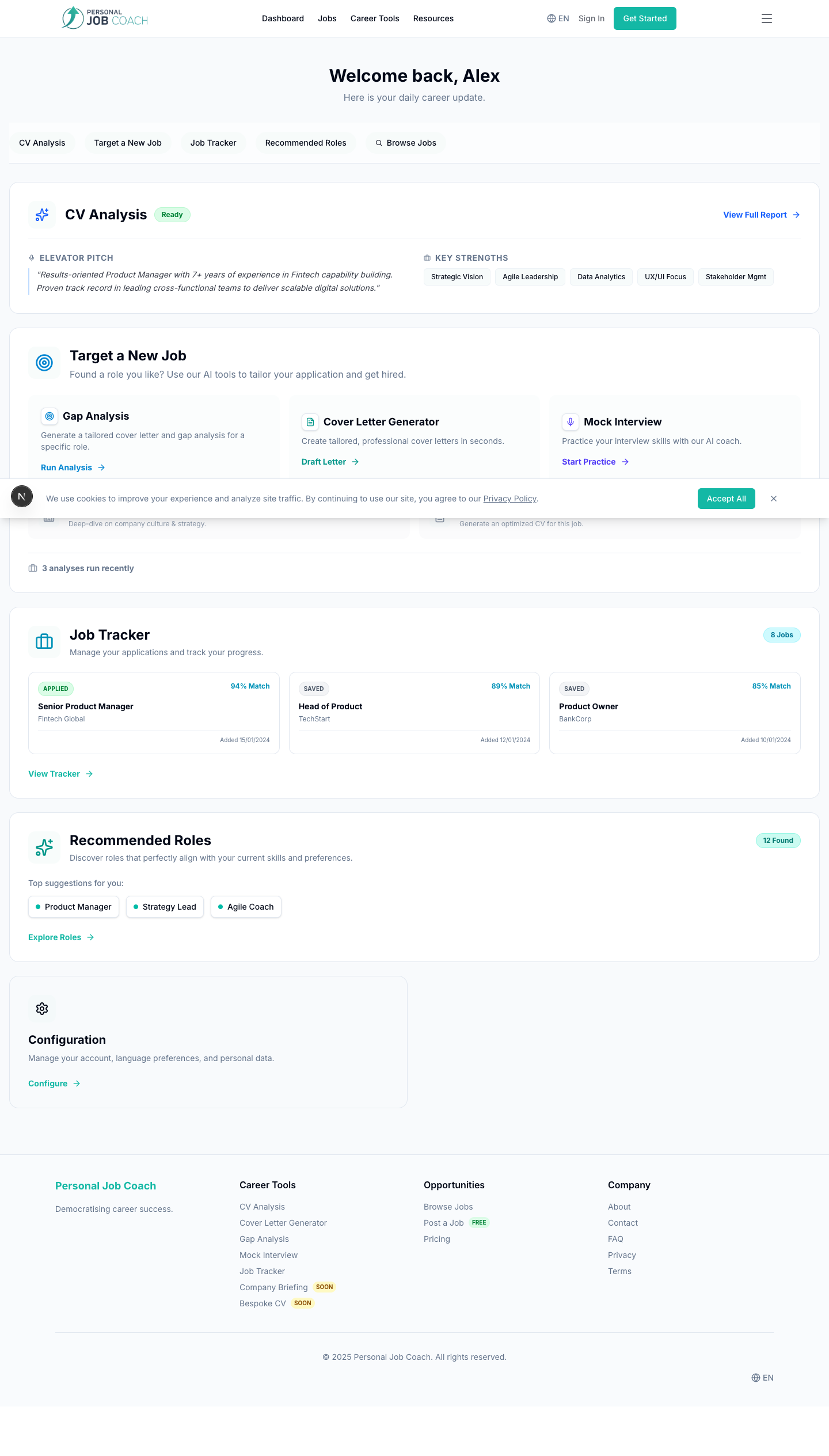 Personal Job Coach screenshot 1