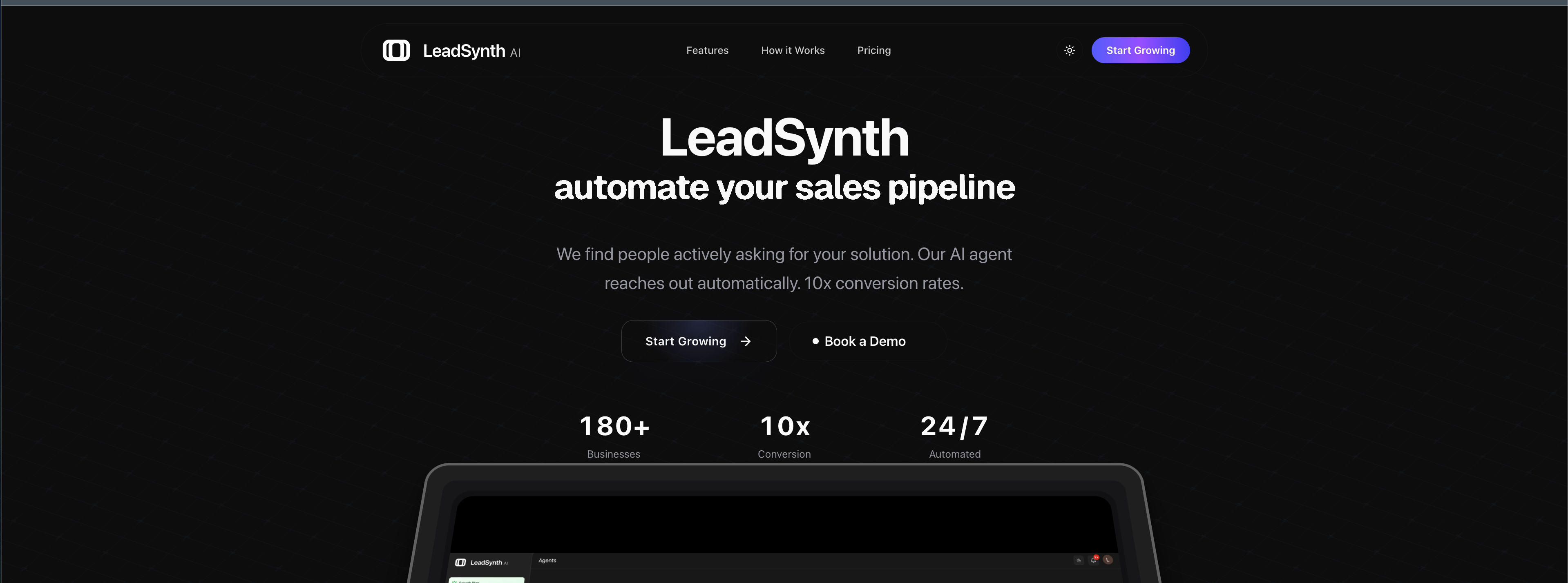 LeadSynth Launch screenshot 2