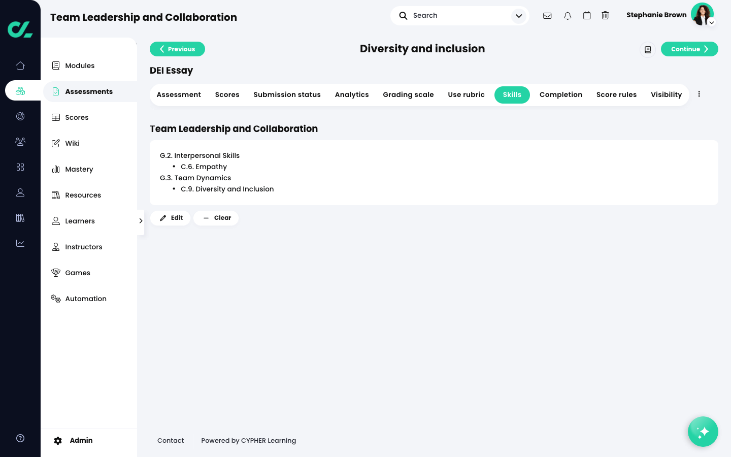 CYPHER Learning screenshot 1