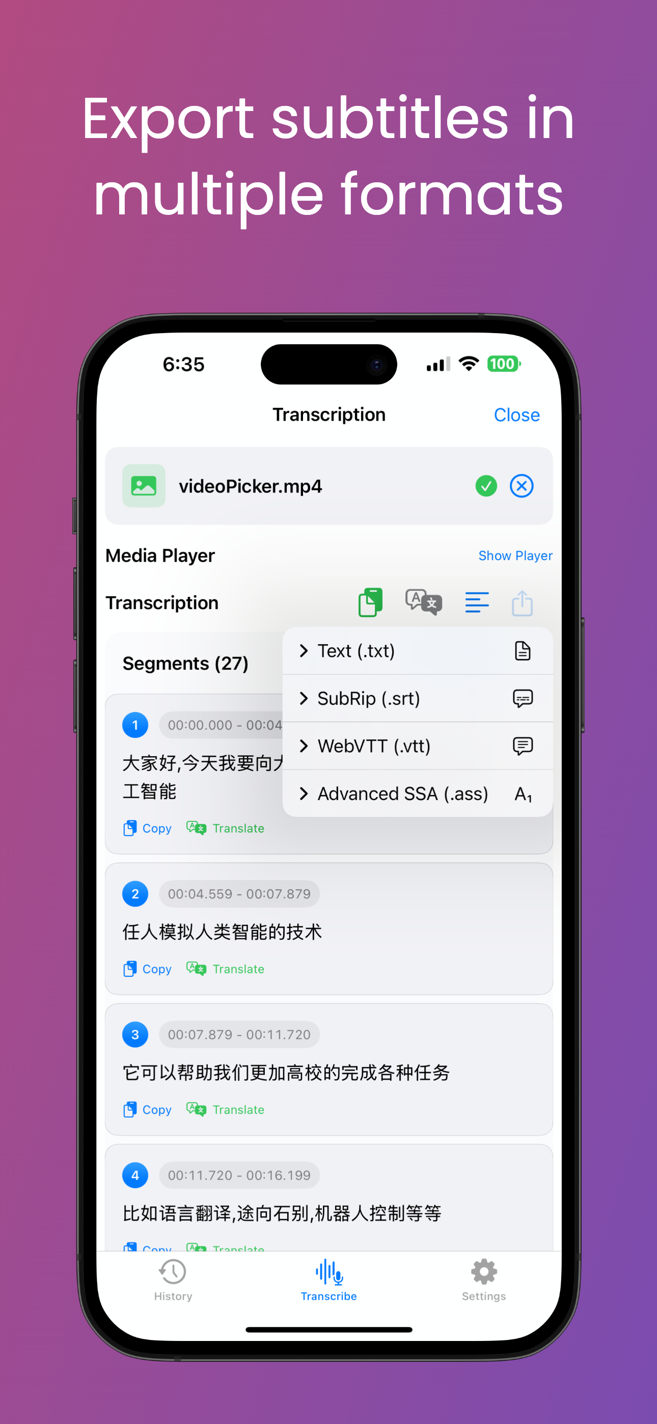 Transcription Engine AI screenshot 6