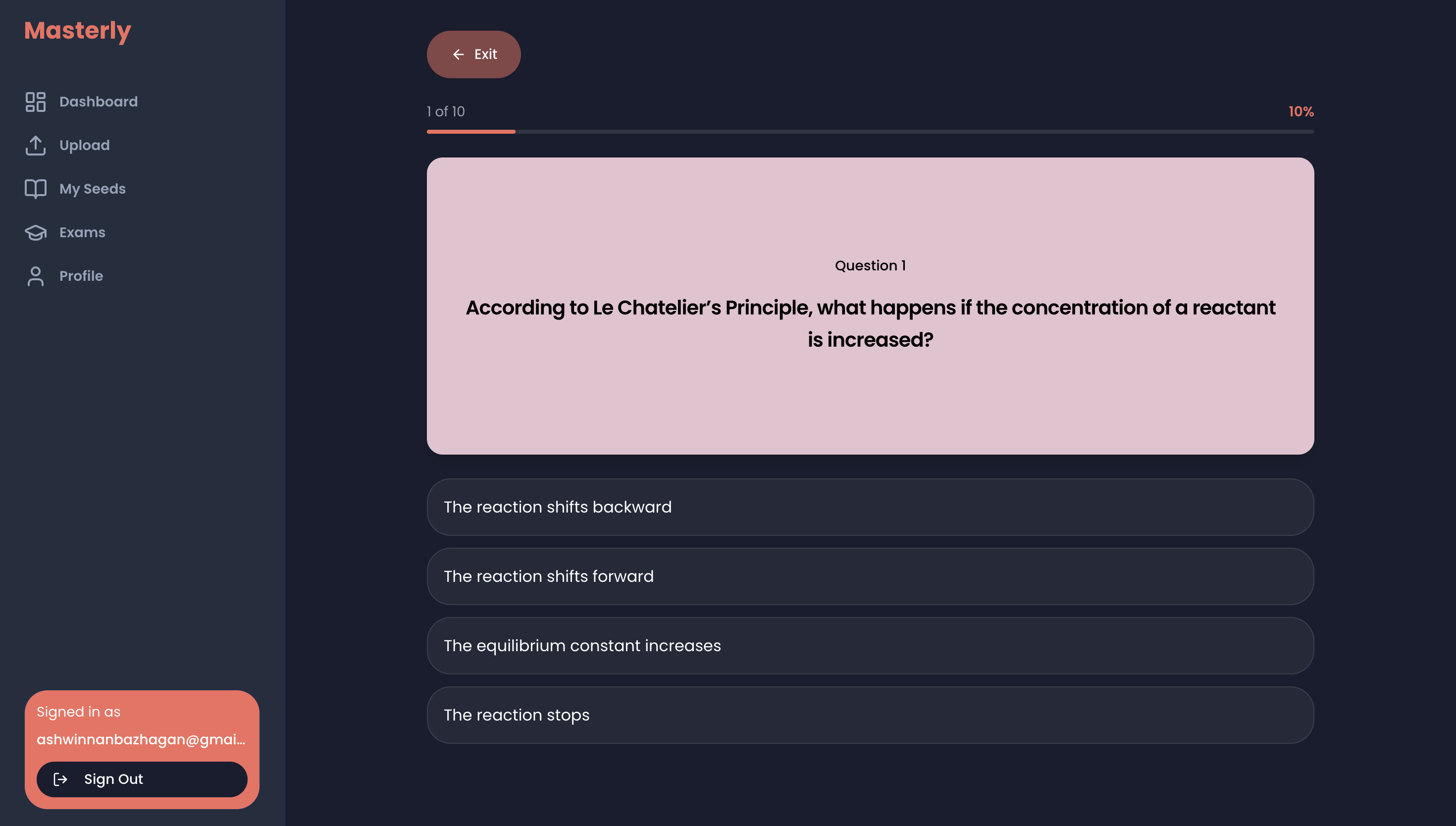 Masterly AI - Flashcards & Quiz screenshot 2