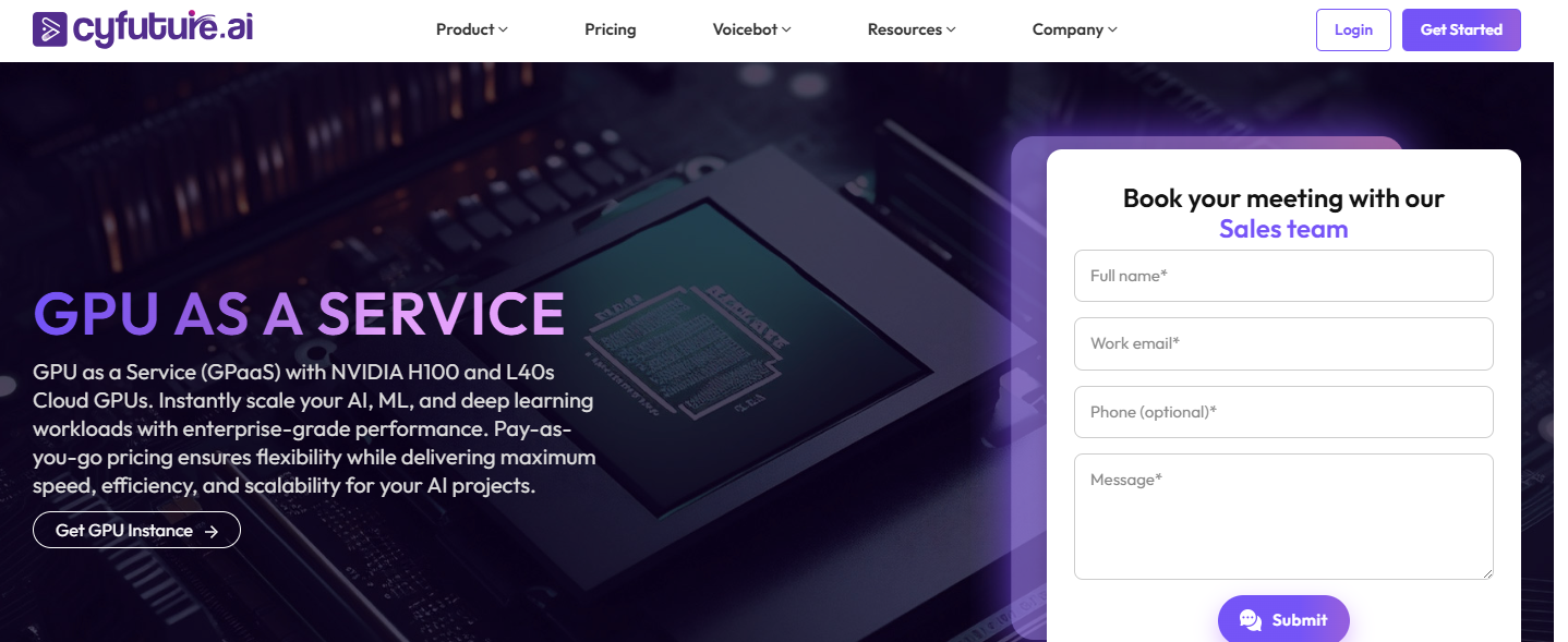 GPU as a Service screenshot 2