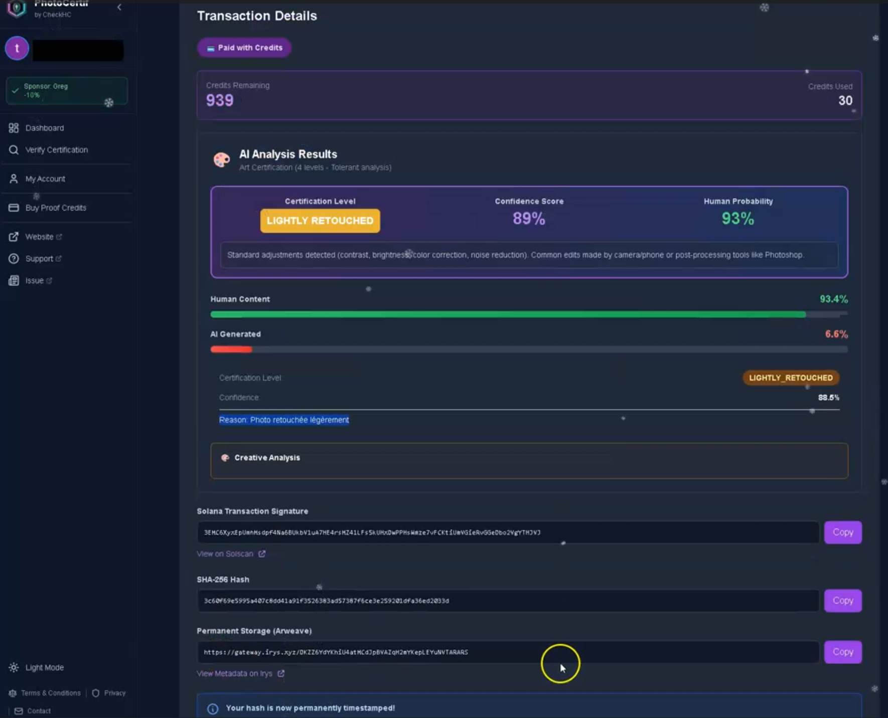 CHECKHC screenshot 2