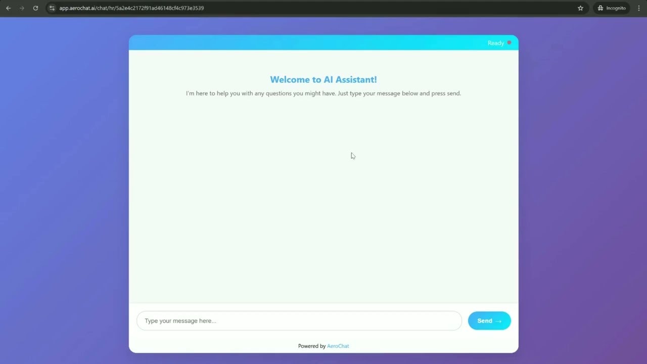 Free HR Chatbot by AeroChat screenshot 5