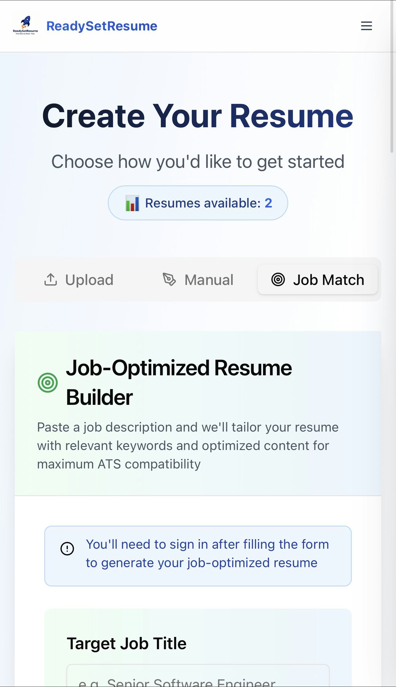 ReadySetResume screenshot 3