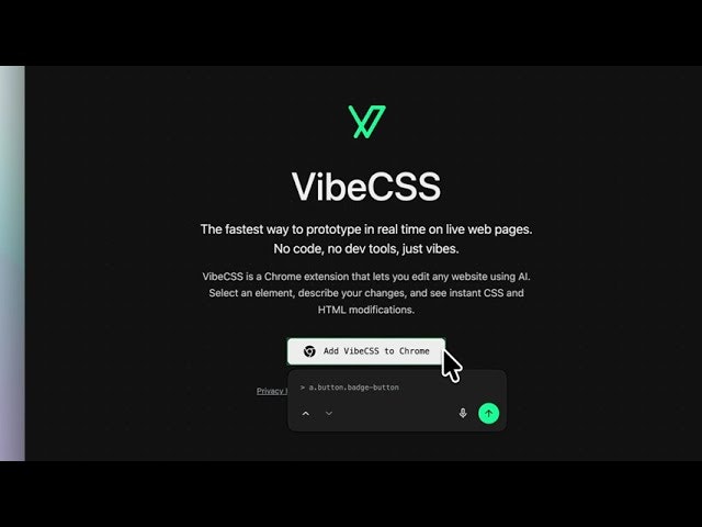 VibeCSS screenshot 4