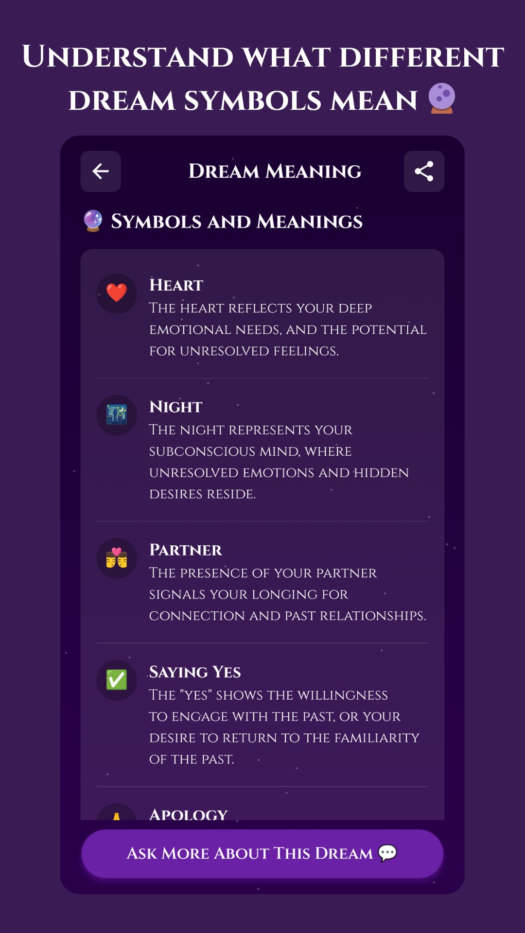 Dream Meaning Interpretations screenshot 3