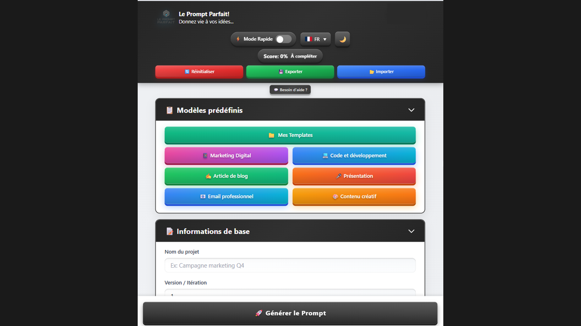 Le Prompt Parfait screenshot 2