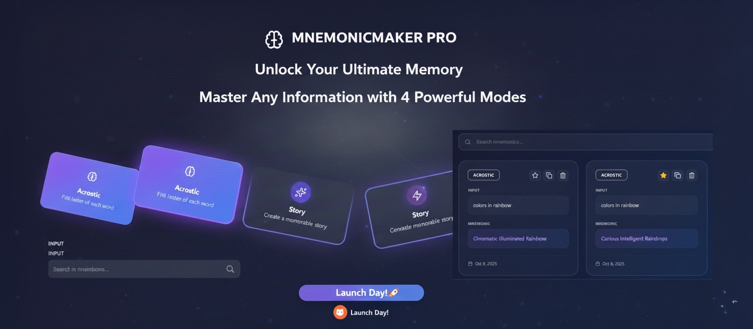Mnemonic Maker Pro screenshot 1