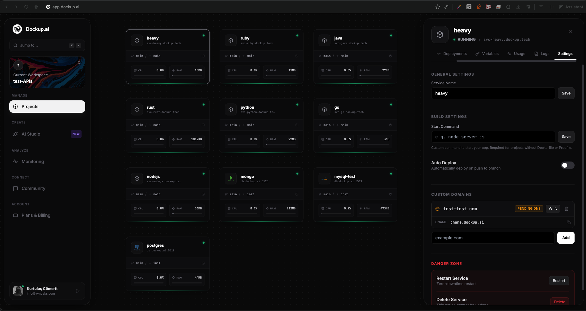 DockUp.ai screenshot 2