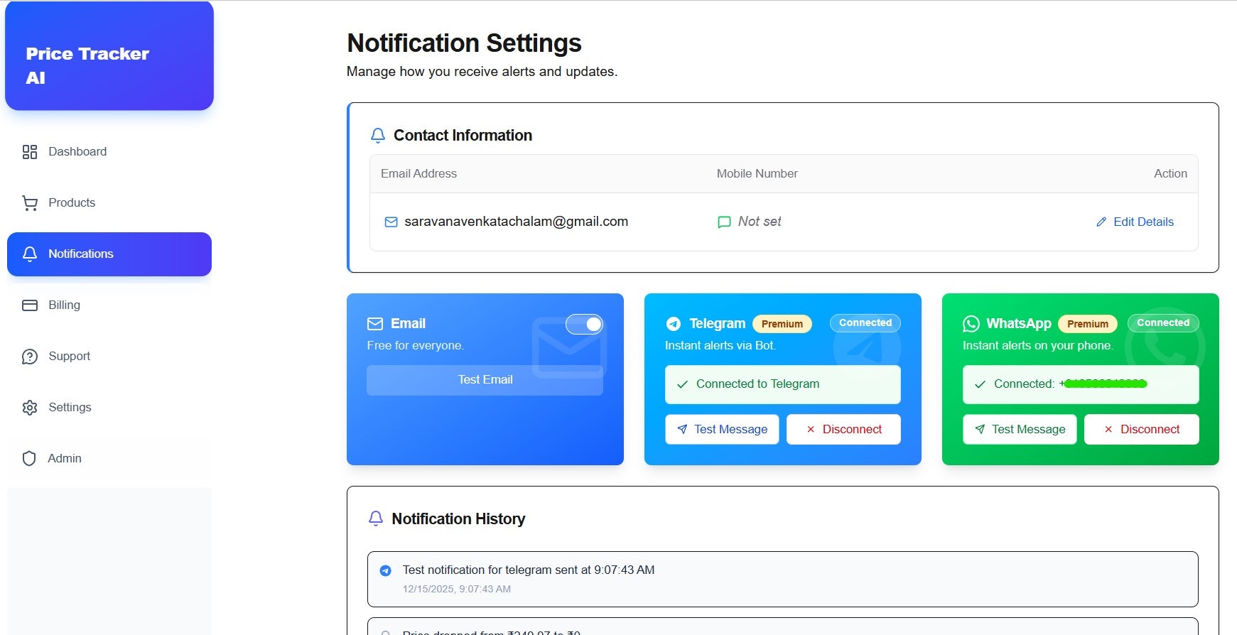 PriceTracker AI screenshot 2