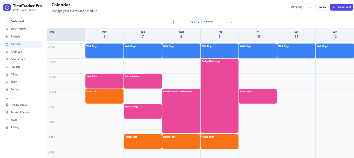 TimeTracker Pro screenshot 5