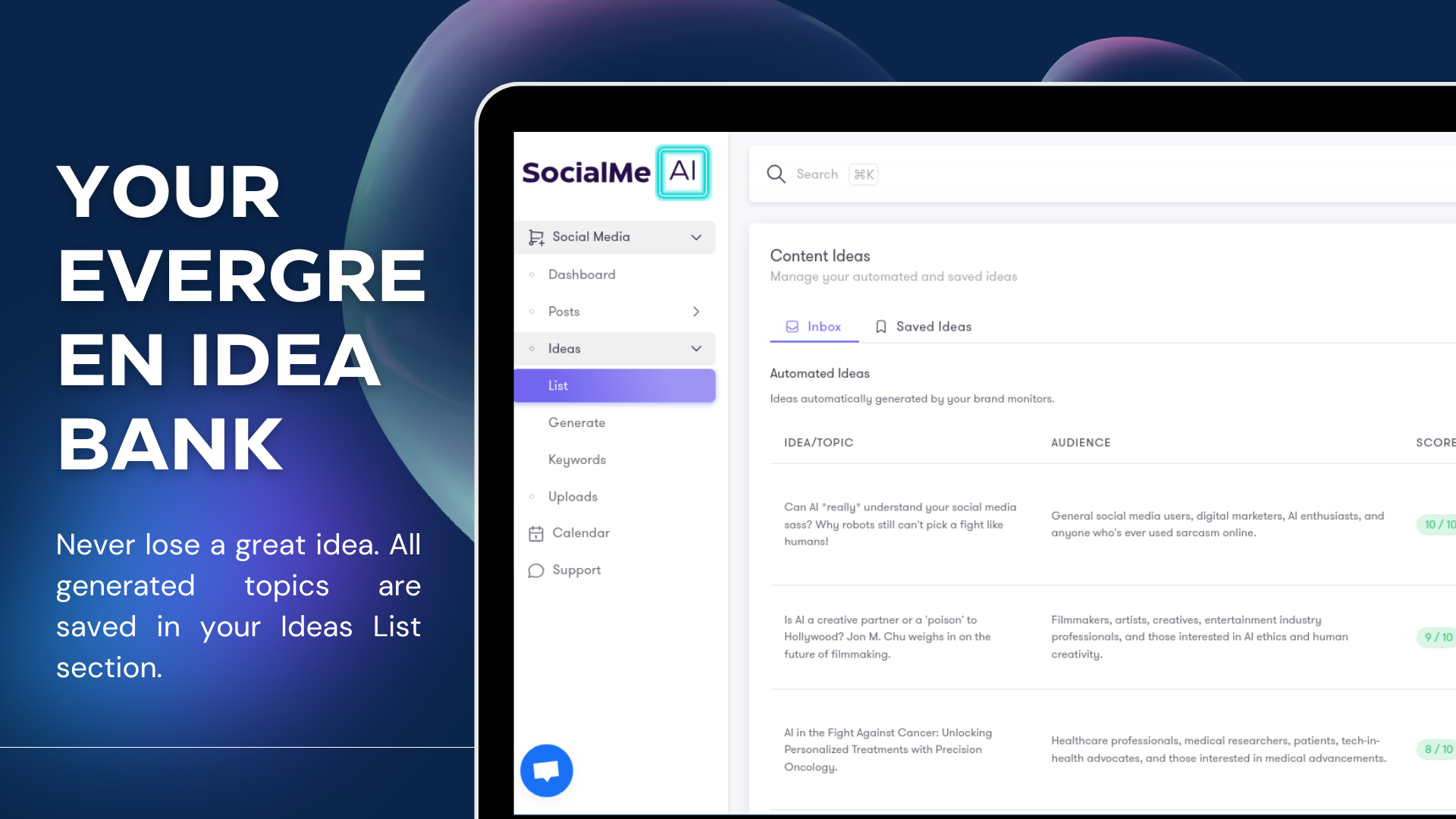 AI-Researched Social Media Post Ideas screenshot 3