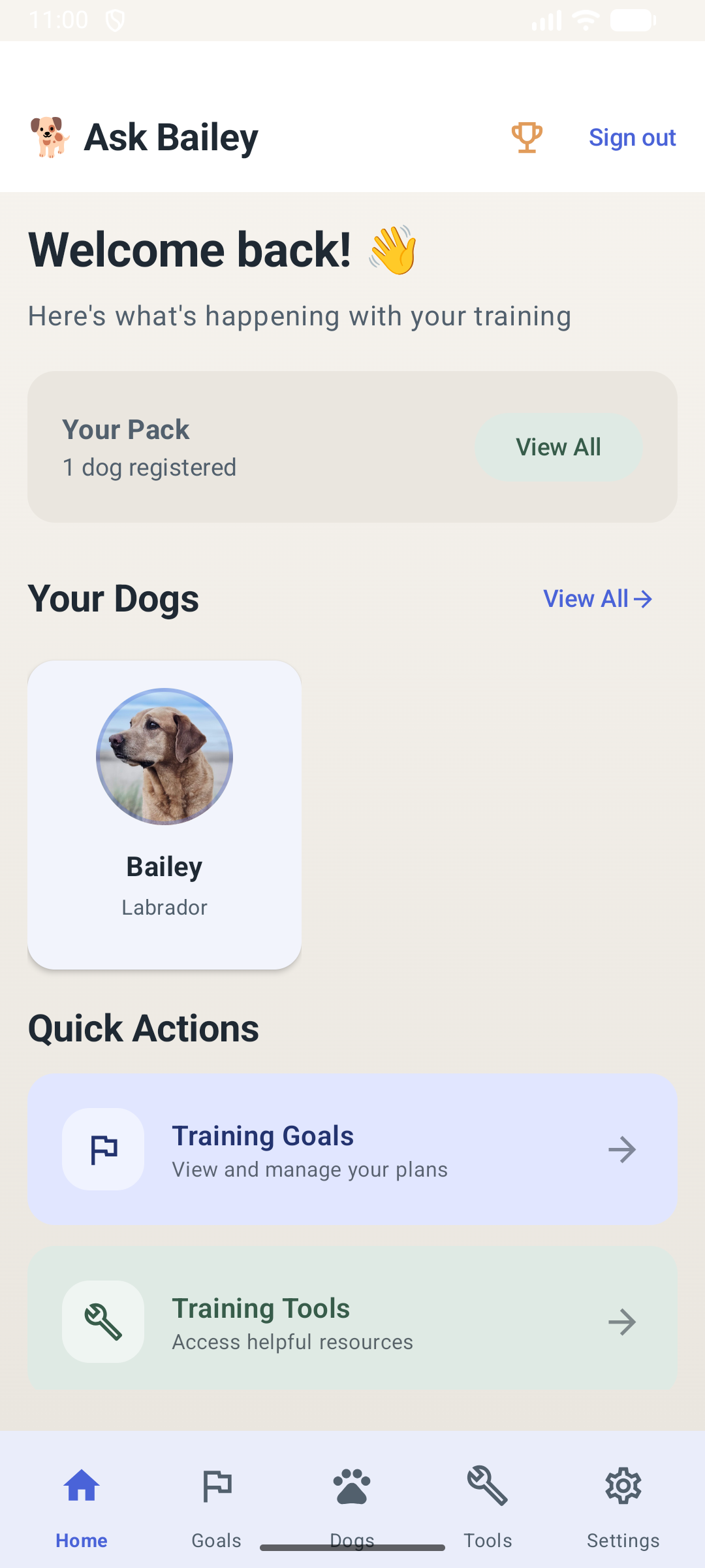 AskBailey screenshot 1