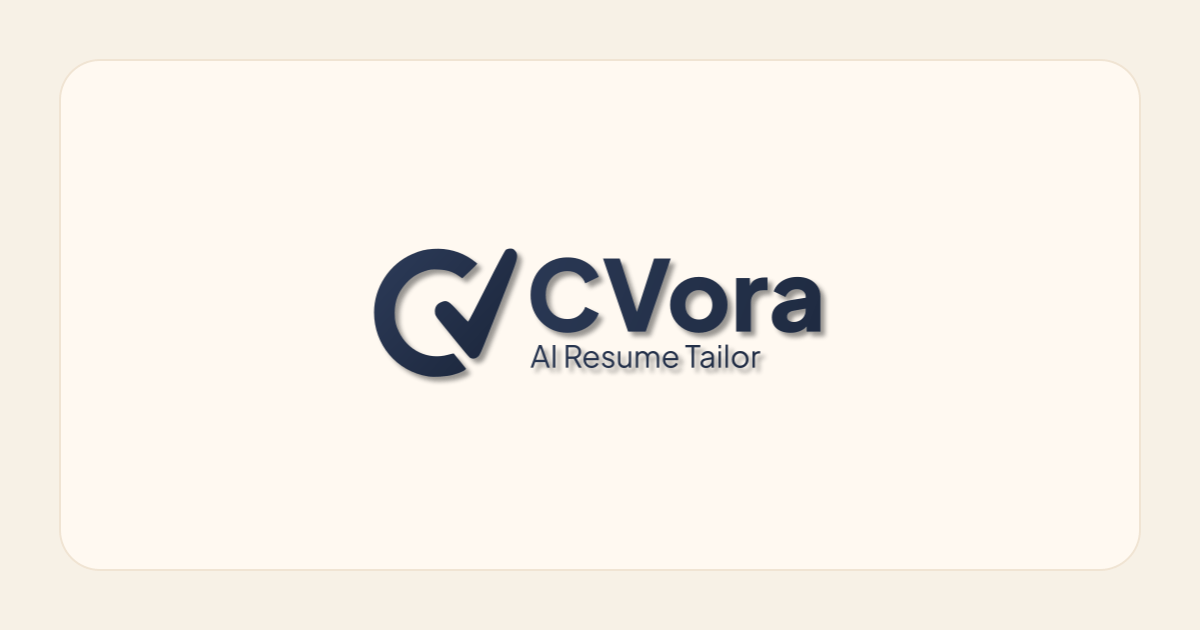 CVora - AI Resume Tailor screenshot 1