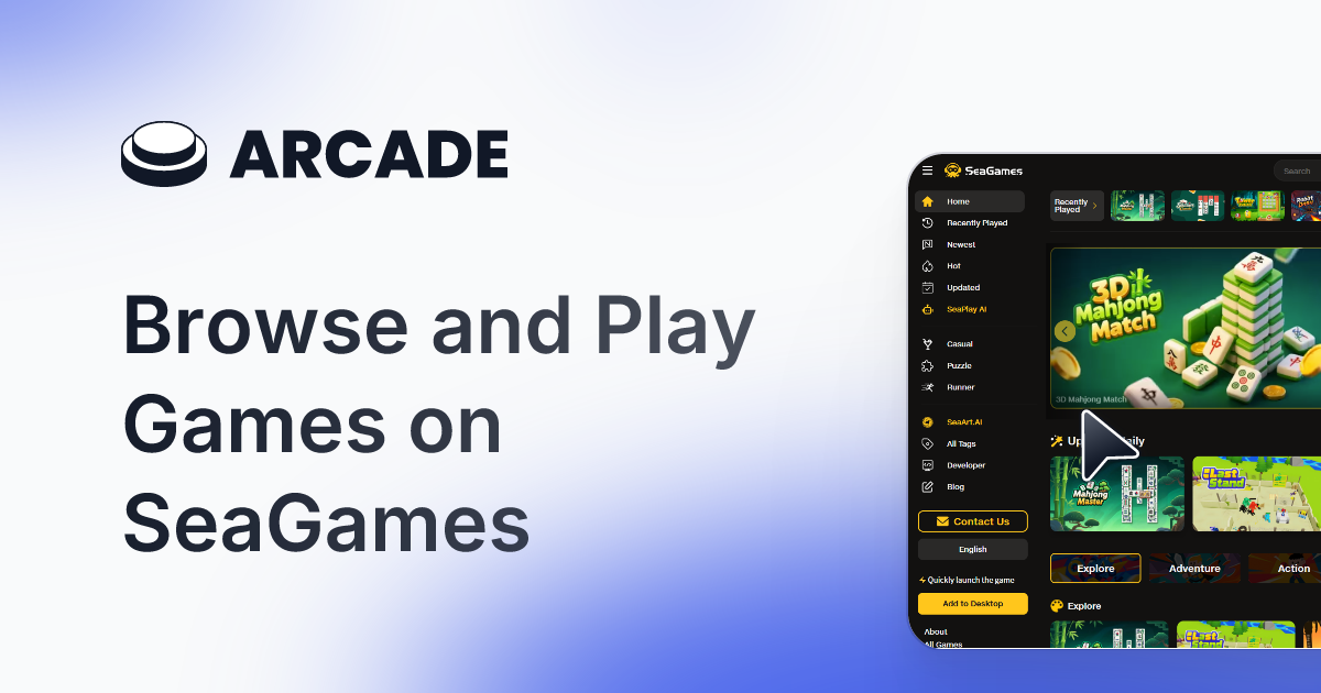 Seagames –Ad-Free Browser Games Platform screenshot 1