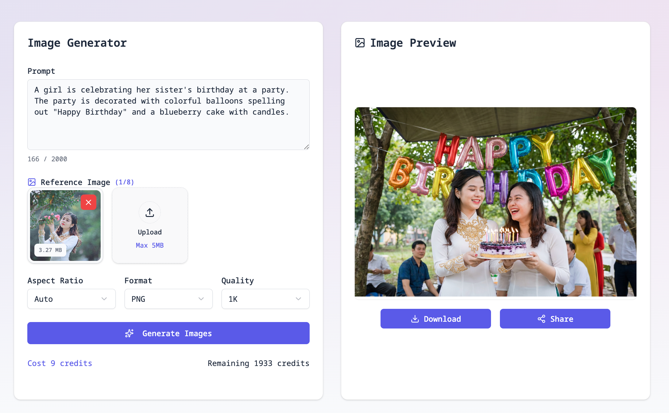 BdayCanvas screenshot 1