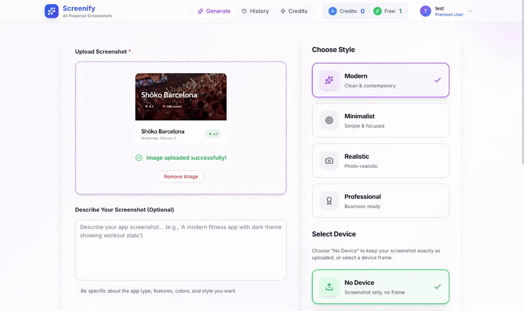 Screenify screenshot 1