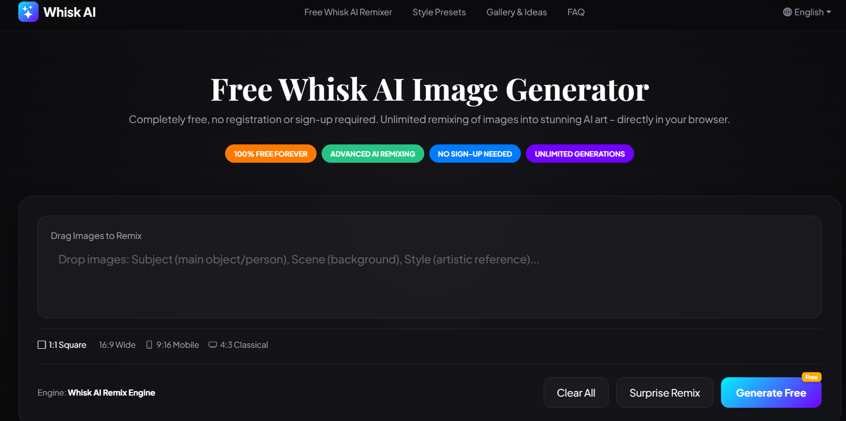 Free Whisk AI Image Generator screenshot 1