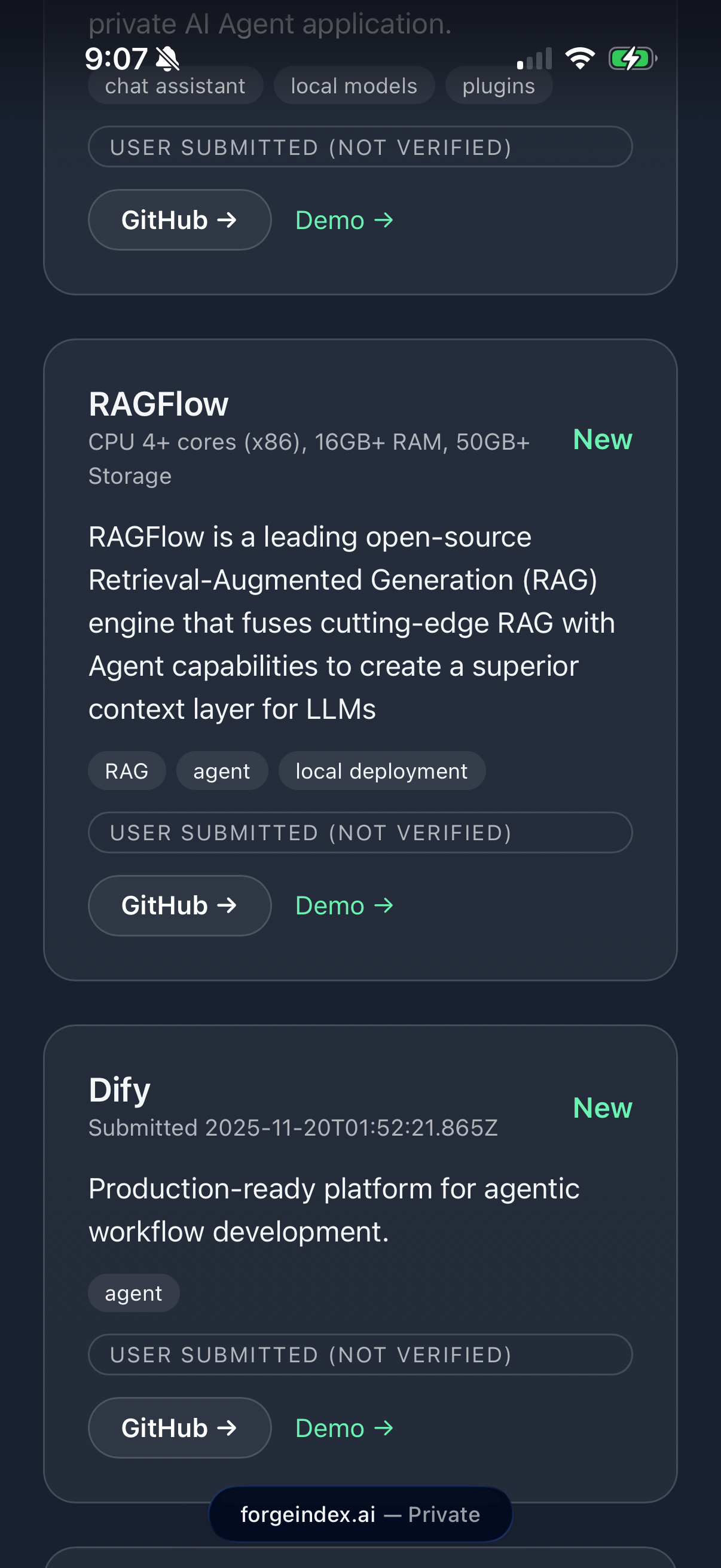 ForgeIndex screenshot 2