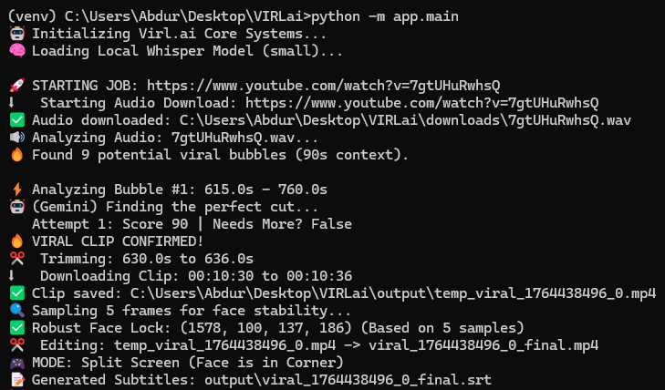 Virl.ai screenshot 2