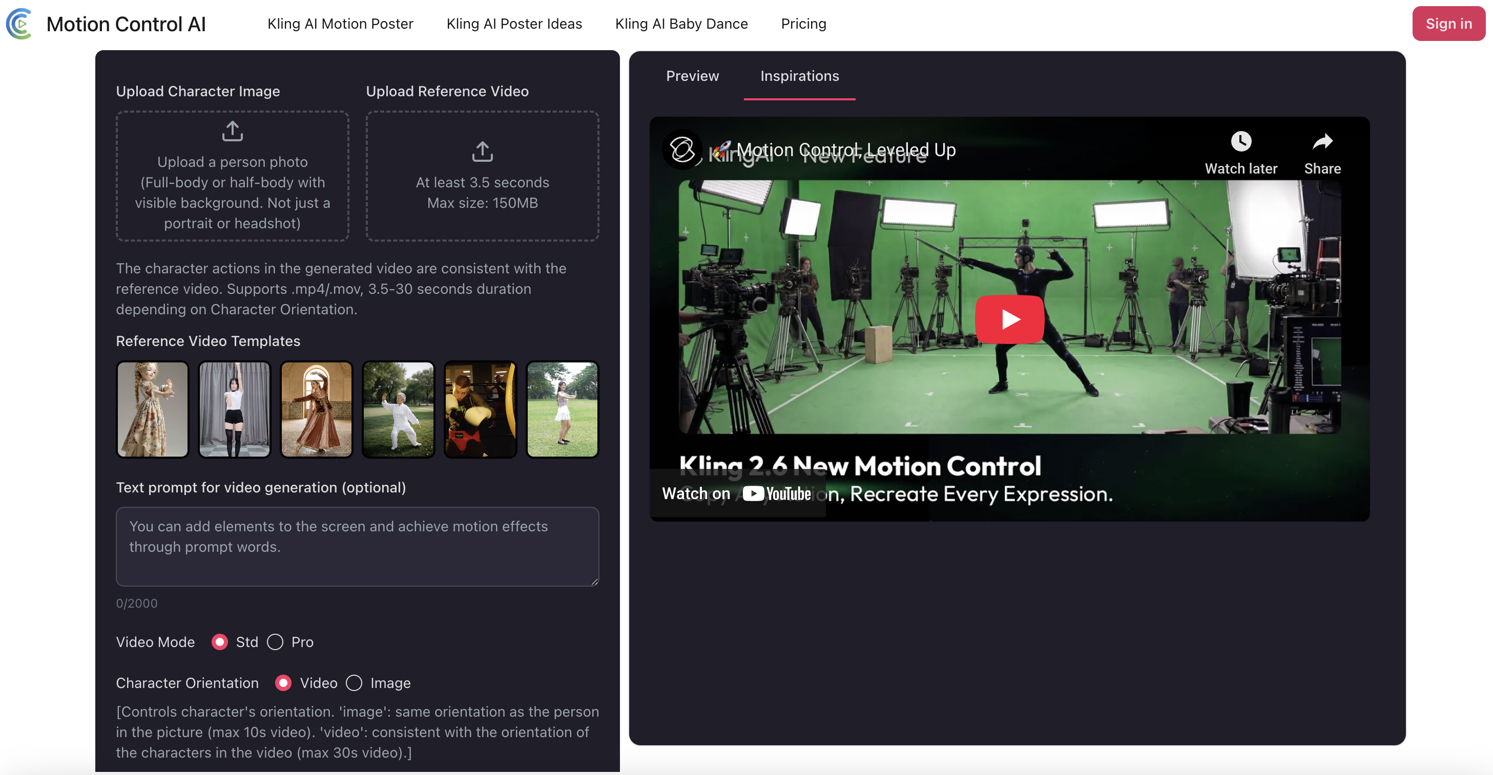 Motion Control AI screenshot 1